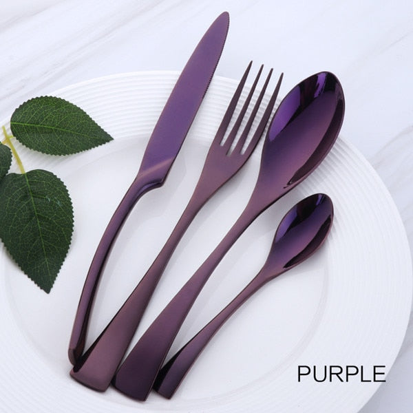 Cutlery Purple Set