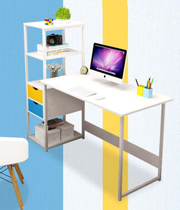 Student Desk with Bookshelf Bedroom Computer Desk Dressing Table Corner Table