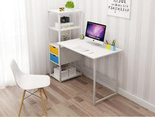 Load image into Gallery viewer, Student Desk with Bookshelf Bedroom Computer Desk Dressing Table Corner Table