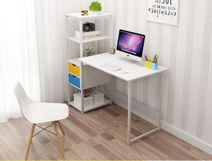 Student Desk with Bookshelf Bedroom Computer Desk Dressing Table Corner Table