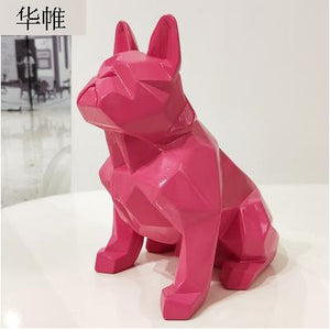 Nordic Abstract Minimalist French Bull Dog figurine