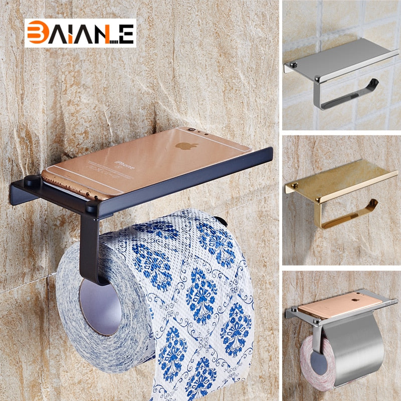 The Loo Ledge Dual - Toilet Paper Holder with Shelf – FunkChez