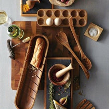 Load image into Gallery viewer, wooden bowls, egg box, spatula, spoon, cutting board